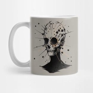 Death Mask Illustration Mug